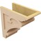 Ekena Millwork 8"W x 16"D x 16"H Classic Mayflower Rough Cedar Woodgrain TimberThane Corbel, Primed Tan CORUR08X16X16MAYRCPR - alternate 2